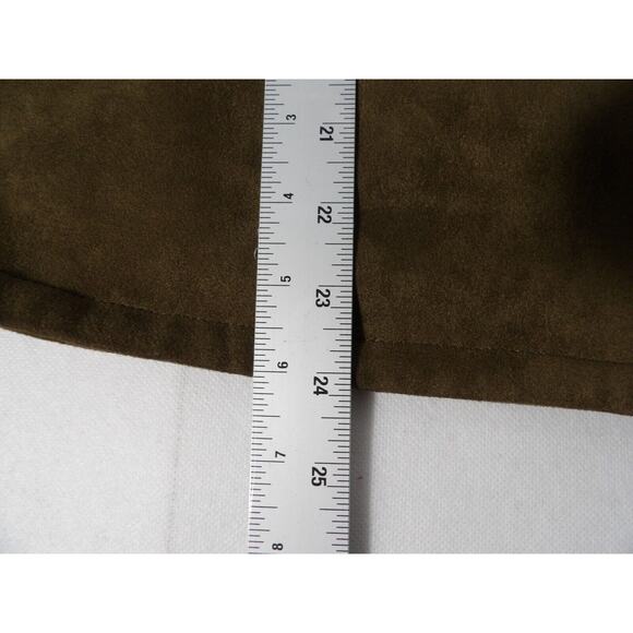 Linea Louis Dell Olio Womens 18W Faux Suede Cardigan Brown Old Money Lined Quiet - Picture 7 of 13